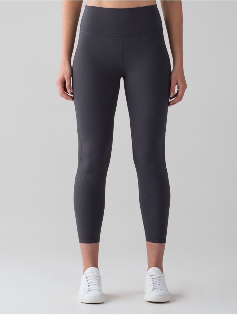 Lululemon Women’s Revitalize Tight Gray  Legging back knee mesh size 8